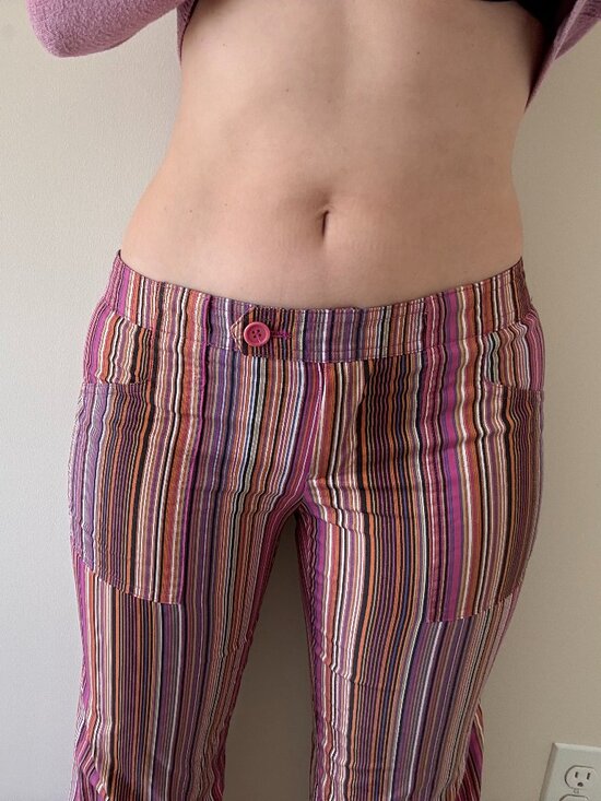 Trina Turk Pants - Vintage Y2K low rise Trina Turk striped pants